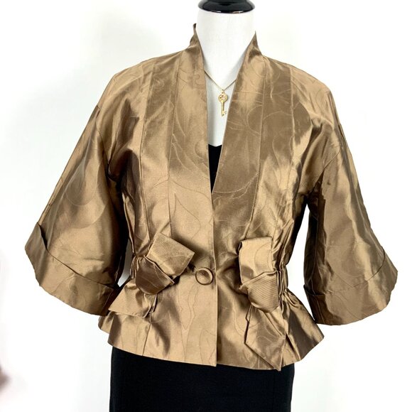 ESCADA Silk Formal Evening Kimono Jacket Sz 34 (4) - Picture 14 of 16